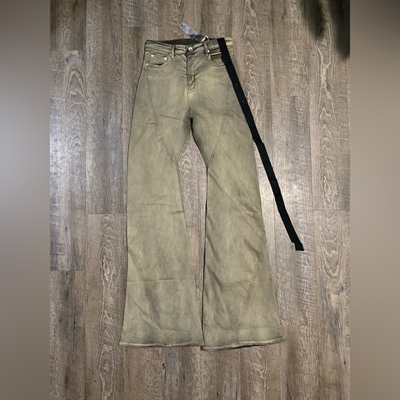 Rick Owens DRKSHDW bolan cut jeans khaki - Picture 1 of 3